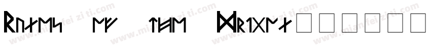 Runes of the Dragon字体转换